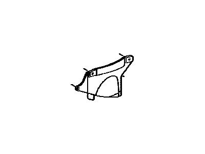 Toyota 53736-07020 Seal,  Front Fender Apron,  RH