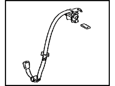 Toyota 73470-AC021-B2 Belt Assy,  Rear Seat Inner W/Center,  RH