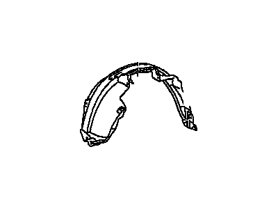 Toyota 53875-42040 Liner, Front Fender, Passenger Side
