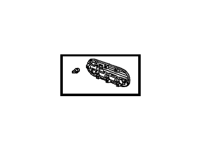 Toyota 62905-42010-A0 Louver, Quarter Ventilation, Passenger Side, White