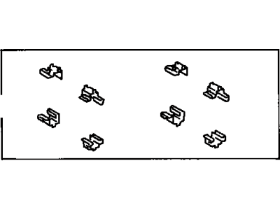 Toyota 04947-42030 Fitting Kit, Disc Brake, Front