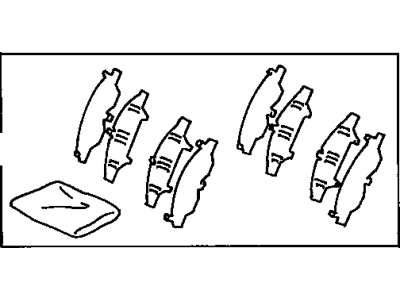 Toyota 04945-42030 Shim Kit, Anti Squeal, Front