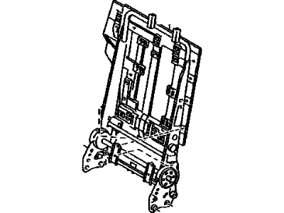 Toyota 71017-42110 Frame Sub-Assembly, Rear Seat Back, Passenger Side