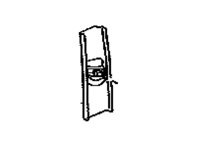 Toyota 73024-53010-B1 Plate Sub-Assembly, Front Shoulder Belt Anchor, Driver Side