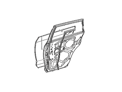 Toyota 67003-42080 Panel Sub-Assy,  Rear Door,  RH