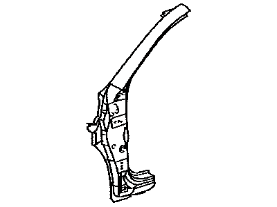 Toyota 61132-42170 Pillar, Front Body, Upper Outer Driver Side
