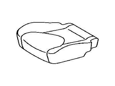 Toyota 71072-42301-B2 Cover,  Front Seat Cushion,  LH(For Separate Type)