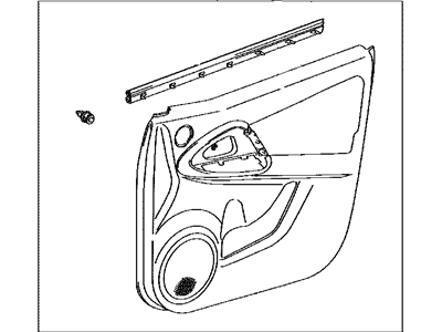 Toyota 67620-42710-B0 Board Sub-Assy,  Front Door Trim,  LH