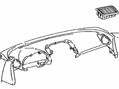 Toyota 55302-42901-B0 Panel Sub-Assy,  Instrument,  Upper