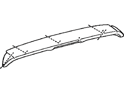 Toyota 76085-42902-B2 Spoiler,  Rear