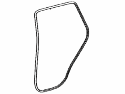 Toyota 62331-42030-B0 Weatherstrip,  Rear Door Opening Trim,  RH