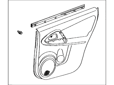 Toyota 67630-42310-B5 Board Sub-Assy,  Rear Door Trim,  RH