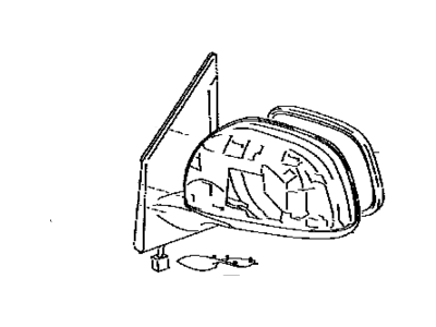 Toyota 87940-42B20 Mirror Assy,  Outer Rear View,  LH