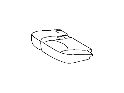 Toyota 71076-42410-B1 Cover,  Rear Seat Cushion,  LH (For Separate Type)