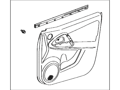 Toyota 67610-42710-B0 Board Sub-Assy,  Front Door Trim,  RH