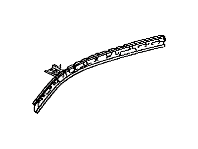 61202-42030 Toyota Rail Sub-Assembly, Roof Side, Driver Side Illustration 1 of 1