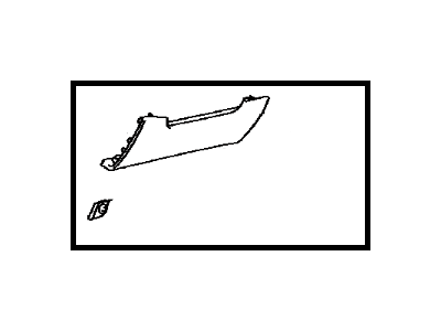 Toyota 55432-42100-B1 Panel,  Instrument Panel Finish,  Lower