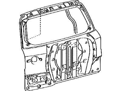 Toyota 67005-42420 Panel Sub-Assy,  Back Door