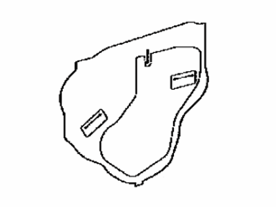 Toyota 67842-42020 Cover, Rear Door Service Hole, Driver Side