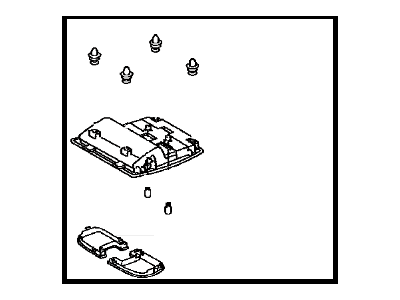 Toyota 81260-42080-A0 Lamp Assy,  Map