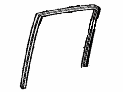 68142-16010 Toyota Run, Rear Door Glass Illustration 1 of 1