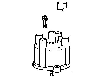 Toyota Tercel Distributor Cap - 19101-15022