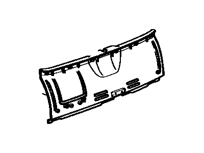 Toyota 64706-14020-04 Cover Sub-Assembly, Lower Back Panel