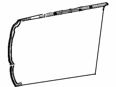 67114-16020 Toyota Panel, Rear Door, Outer Driver Side Illustration 1 of 1