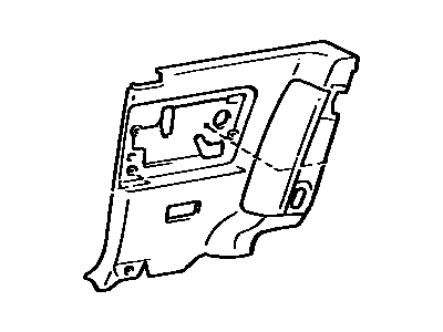 Toyota 62510-1B050-02 Board, Quarter Inside Trim, Passenger Side