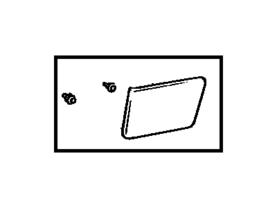 Toyota 62633-14050-03 Cover,  Quarter Trim Base,  Front RH