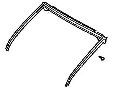 Toyota 63251-14060 Weatherstrip,  Removable Roof,  Front