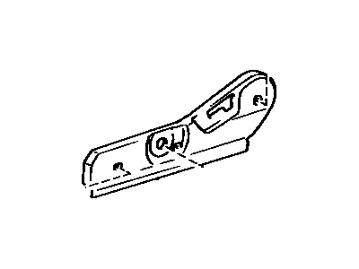 71812-20090-03 Toyota Shield, Front Seat Cushion, Driver Side Illustration 1 of 1