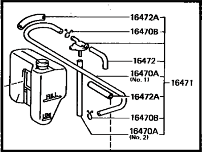 Toyota Supra Coolant Reservoir - 16470-42050