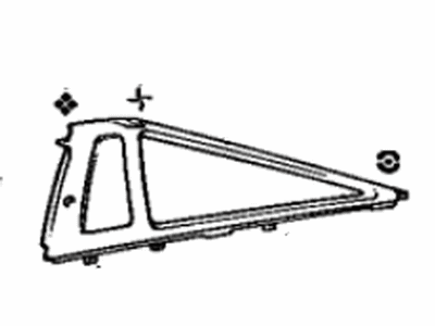 Toyota 62471-14270-02 Garnish, Roof Side Trim, Passenger Side
