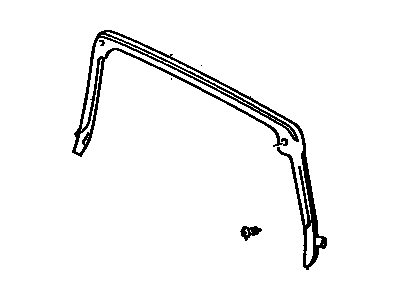 Toyota 63252-14030 Weatherstrip,  Removable Roof,  Rear