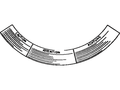 Toyota 42668-14040 Label