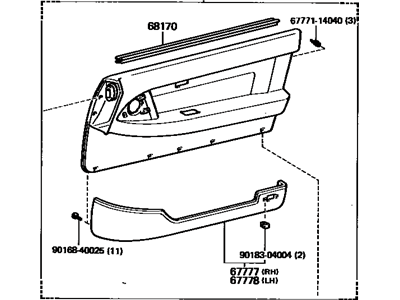 Toyota 67620-1B760-05 Trim Panel Assembly