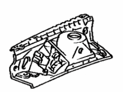 53701-14932 Toyota Apron Sub-Assembly, Front Fender, Passenger Side Illustration 1 of 1