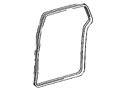 Toyota 67872-08020-E0 Weatherstrip,  Rear Door,  LH