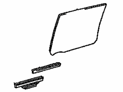 Toyota 68103-42080 Glass Sub-Assy,  Rear Door,  RH