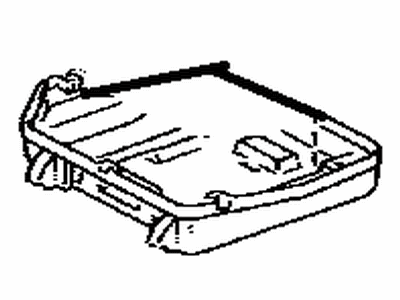 Toyota 72927-42050-B0 Cover,  Rear Seat Cushion Under,  RH