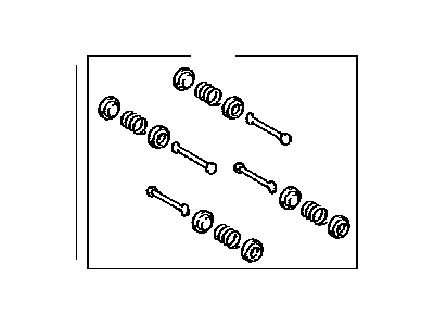 Toyota 04941-28010 Spring Kit,  Rear Brake Shoe Hold Down