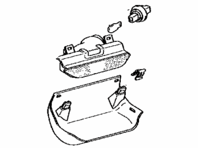 Toyota 81570-49015-E0 Lamp Assy,  Center Stop