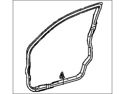 Toyota 67862-42040 Weatherstrip,  Front Door,  LH