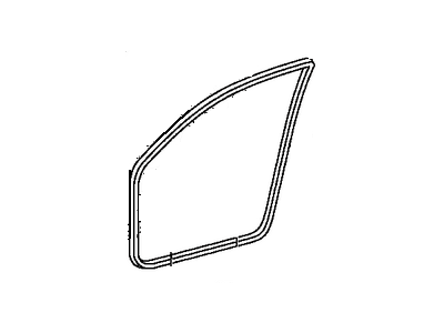 Toyota 62311-42030-B0 Weatherstrip,  Front Door Opening Trim,  RH