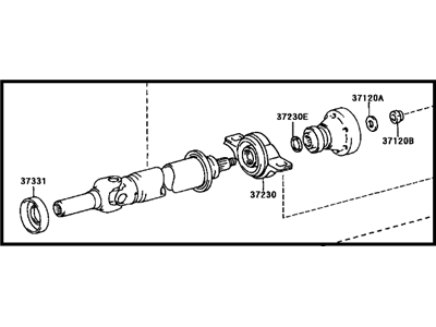 Toyota 37120-42030 Shaft Assy,  Propeller Intermediate