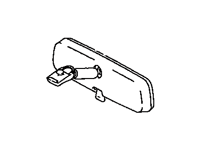 Toyota 87810-05040 Mirror Assy,  Inner Rear View
