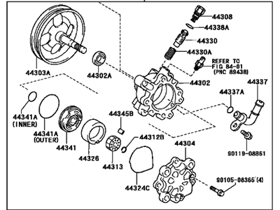 Toyota 44310-42070 Pump Assy,  Vane