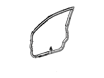 Toyota 67861-42040 Weatherstrip,  Front Door,  RH