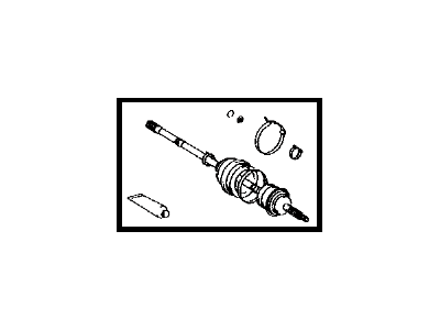 Toyota 43470-49545 Shaft Assy,  Front Drive Outboard Joint,  LH